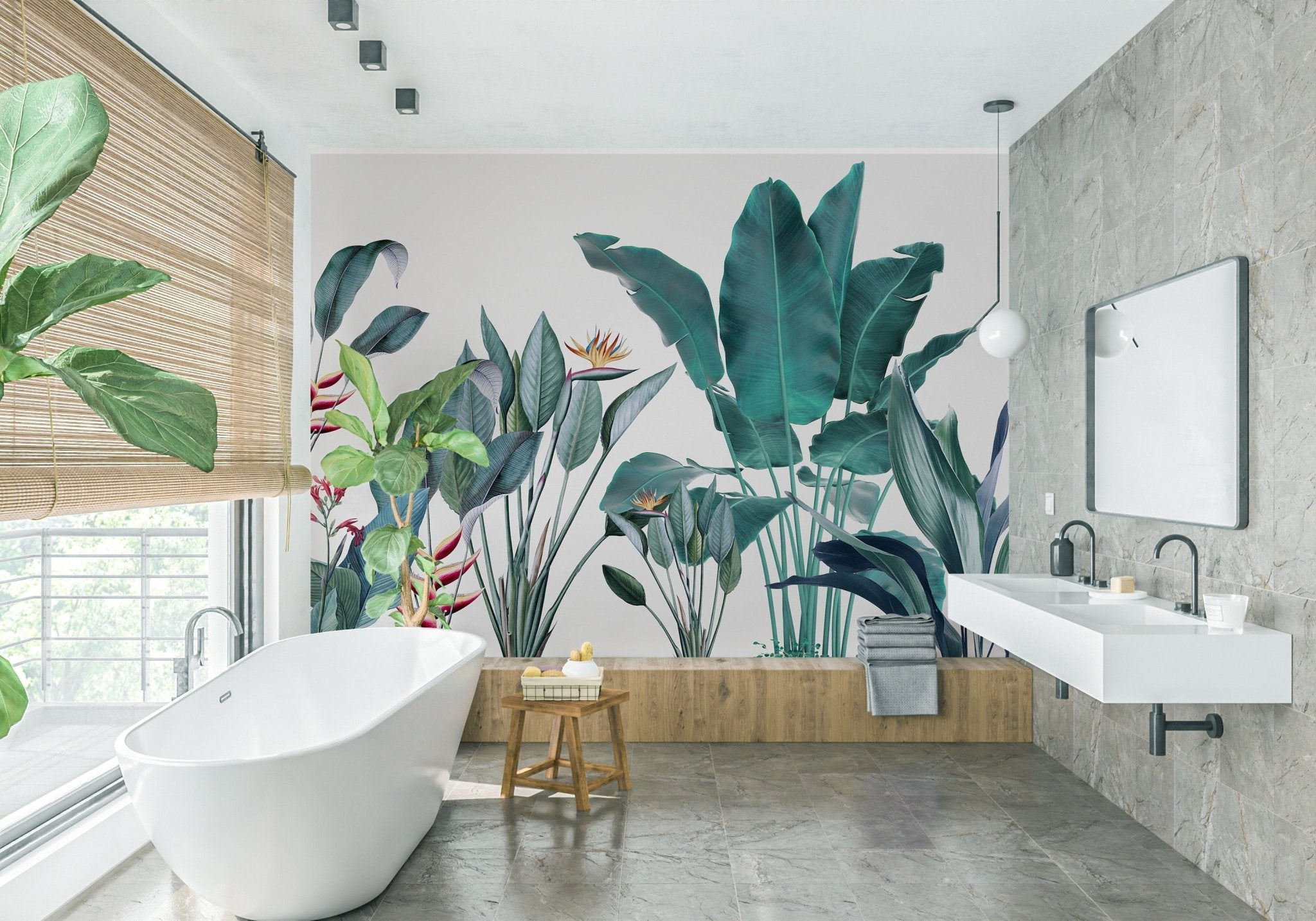 papier peint panoramique sur mesure jungle muralconcept