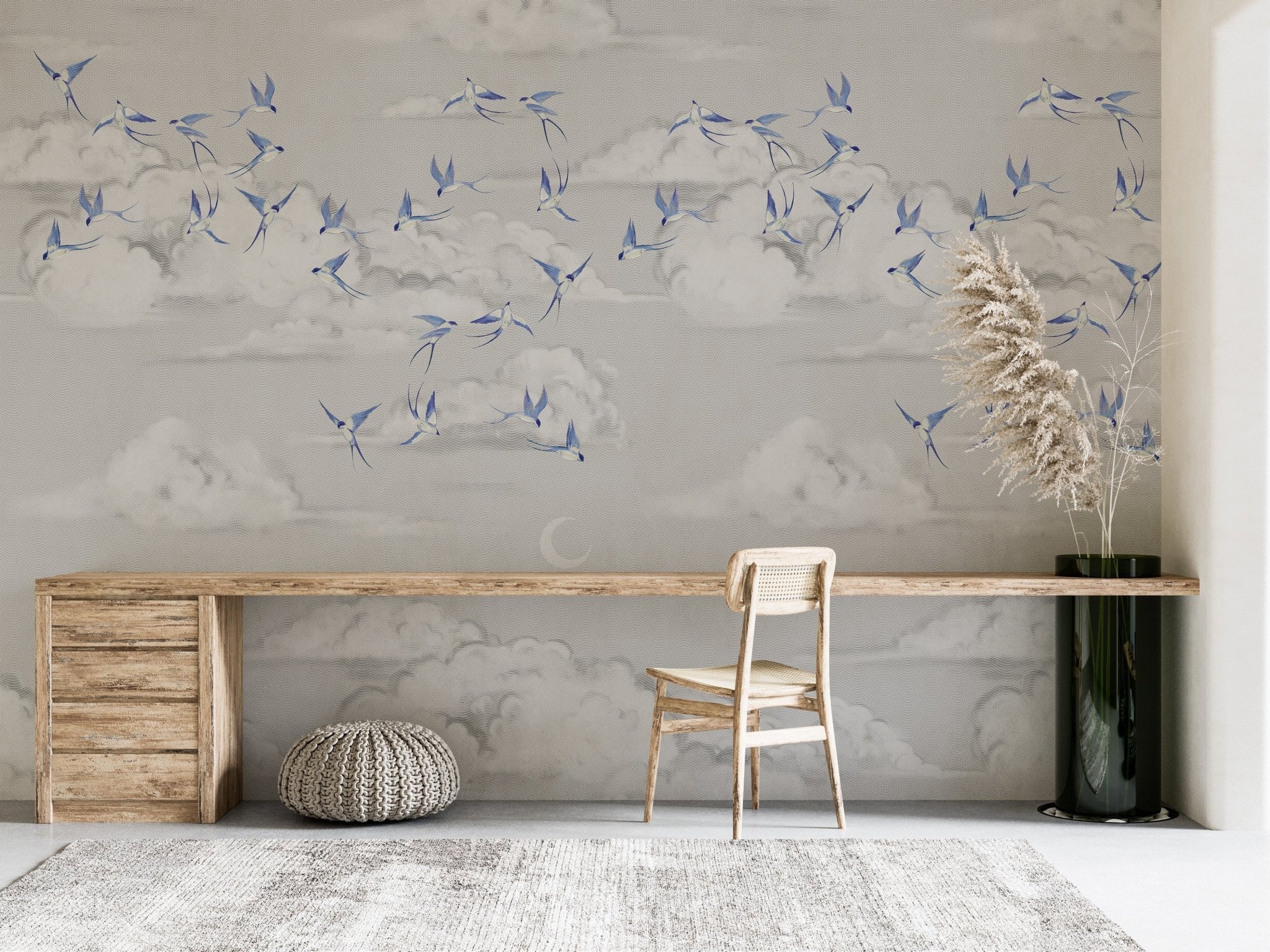 Papier peint poétique envol - panoramique français